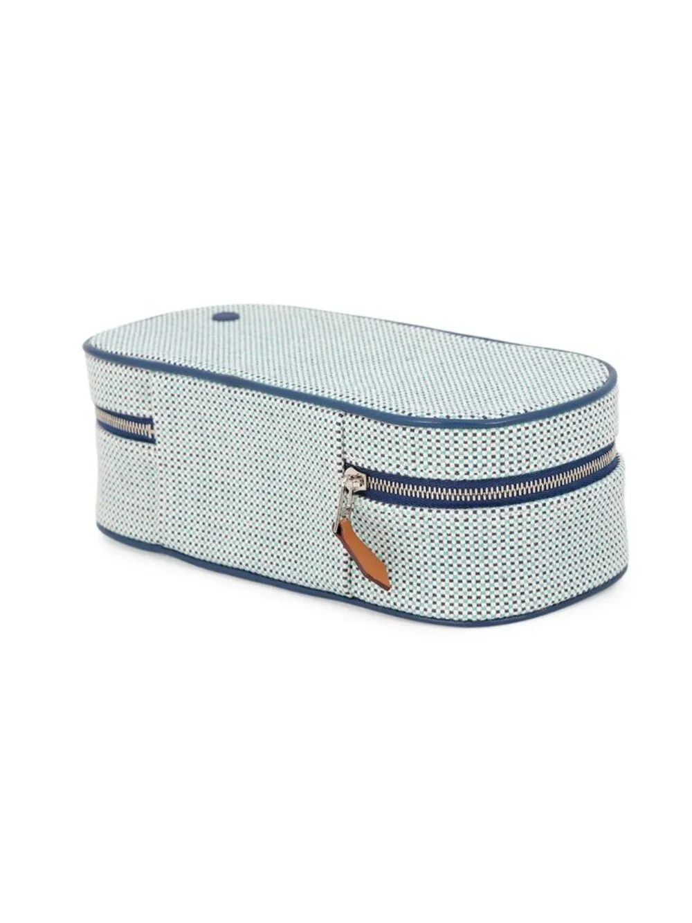 Hermes Pouch Escale Marine Silver Toile H Makeup